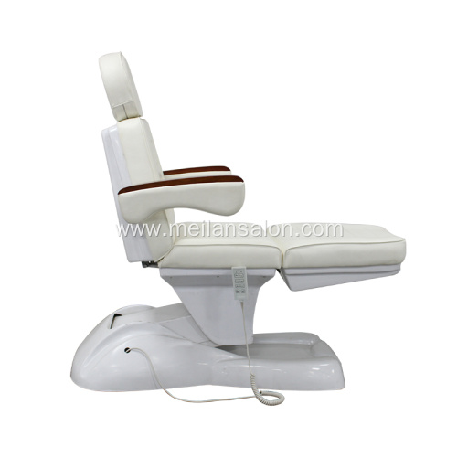 white color with 3 section electric facial bed